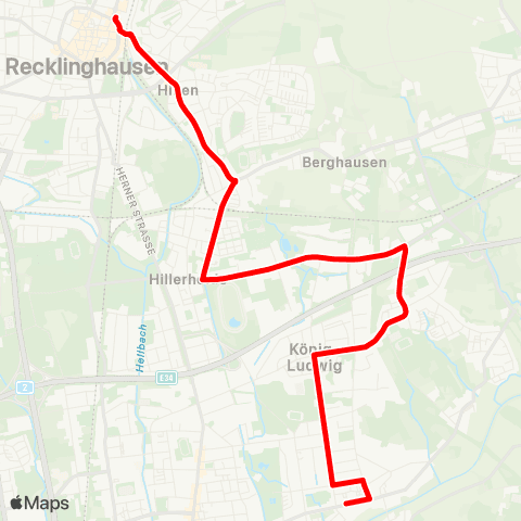 VRR RE Hbf - Neuhillen map