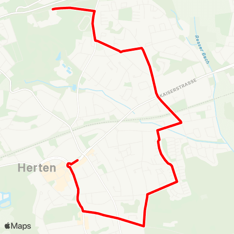 VRR Hofstr. - Herten Mitte map