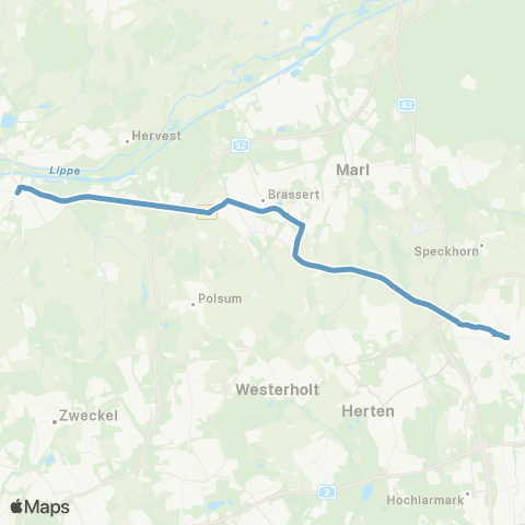 VRR RE Hbf - ZOB Dorsten map