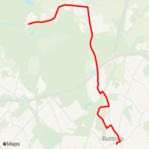 VRR Bottrop ZOB Berliner Platz - Fuhlenbrock - Grafenwald Schneider - / Bottroper Str. map