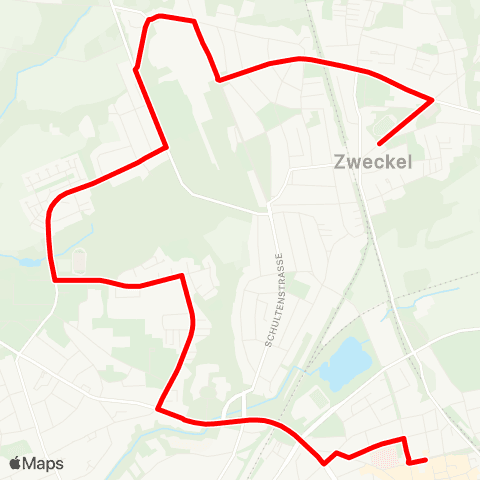 VRR Zweckel Mitte / Bf - Oberhof map