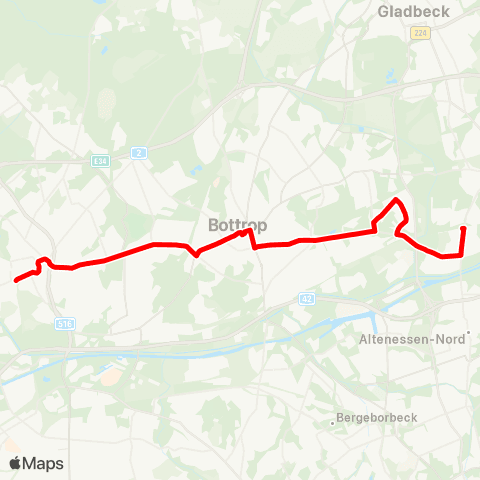 VRR Essen-Karnap Boyer Straße - BOT-Welheim - ZOB Berliner Platz - OB-Sterkrade Bf map