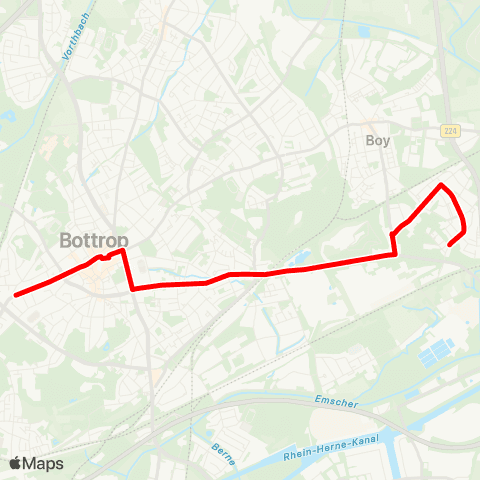 VRR Dreilinden - An der Kommende map