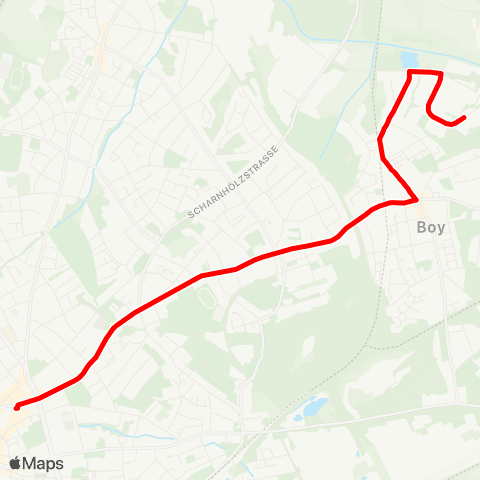 VRR Bottrop Weusterstr. - Bottrop ZOB Berliner Platz map