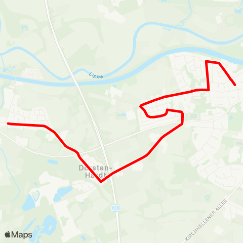 VRR ZOB Dorsten - ZOB Dorsten map