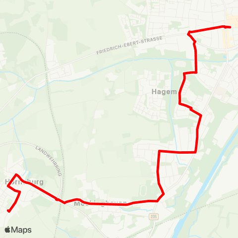 VRR Datteln Bus Bf - Sauerkampstr. map