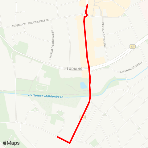 VRR Beisenkampstr. - Datteln Bus Bf map