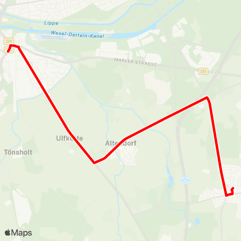 VRR ZOB Dorsten - Im Nonnenkamp map