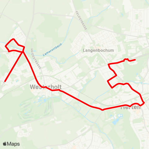 VRR GE Egonstr - Herten GS Rosa-Parks-Schule map