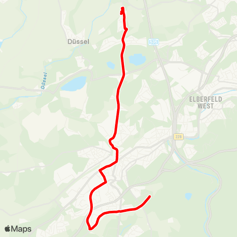 VRR Dasnöckel Mitte - Aprath map