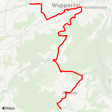 VRR Echoer Straße - Clausenhof map