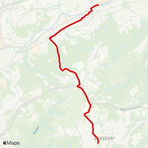 VRR W-Barmen - Unterbarmen - W-Ronsdorf map