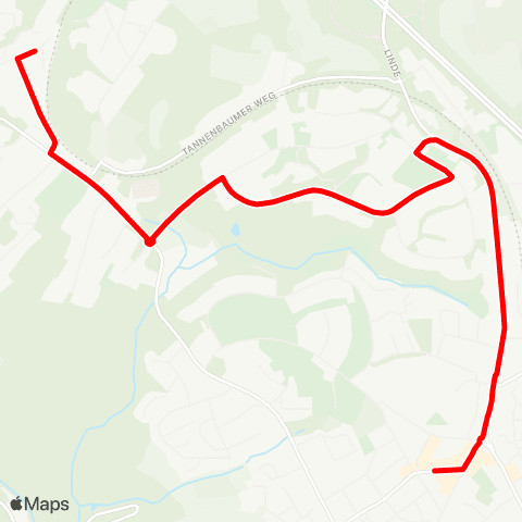 VRR Ronsdorf Bf - Lüttringhausen Rathaus map