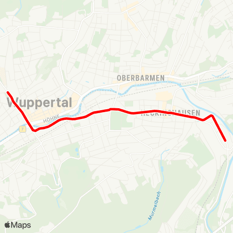 VRR Lenneper Straße - Landwehrplatz map