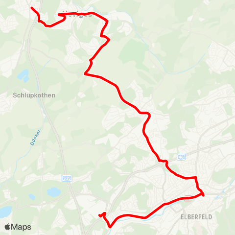 VRR Tönisheide Mitte - Betriebshof Varresbeck map