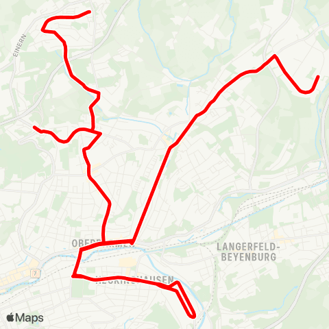 VRR Dellbusch-Ost - Bth Nächstebreck map