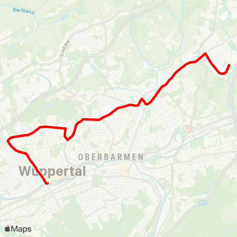 VRR Bth. Nächstebreck - Alter Markt - Bth. Nächstebreck map