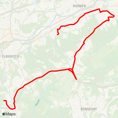 VRR Schulzentrum Kothen - Lichtscheid - Schulzentrum Süd map
