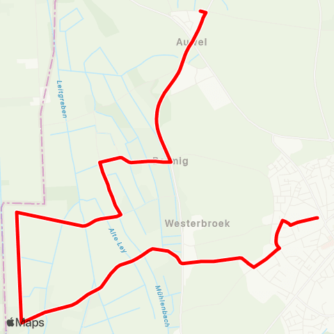 VRR Kastanienburg - Westerbroek - Holt map
