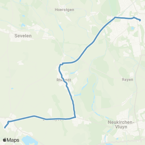 VRR Aldekerk - Rheurdt - Kamp-Lintfort map