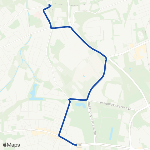 VRR Bergeborbeck - Helenenstr. - Kronenberg map