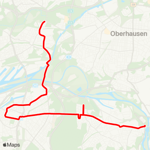 VRR DU-Meiderich - Stadtmitte - DU-Neudorf MH-Speldorf - MH-Broich map