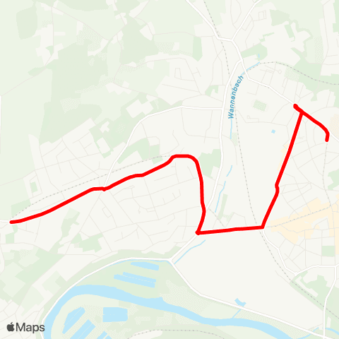 VRR WIT-Heven - Rathaus - Papenholz - BO-Langendreer map