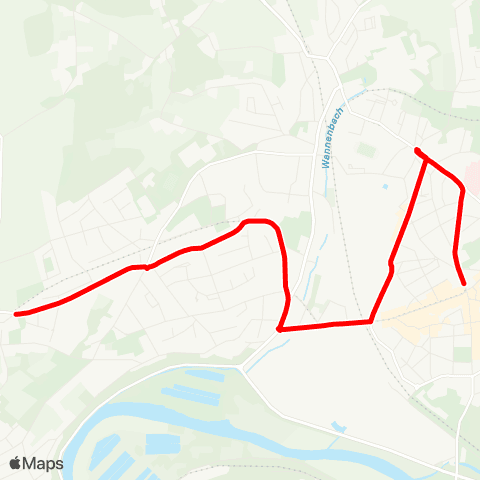 VRR BO-Langendreer - WIT-Papenholz - Rathaus - Heven map