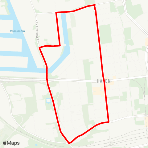VRR Hafen - Hafen map