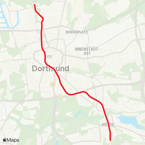 VRR DO-Hauptbahnhof - Westfalenhallen map