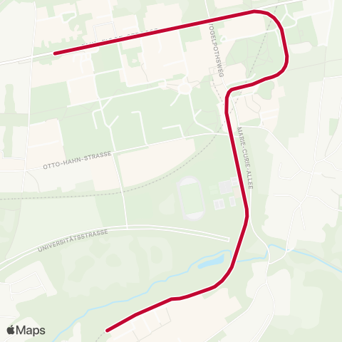 VRR Eichlinghofen H-Bahn - Technologiezentrum map