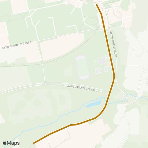 VRR Campus Nord - Campus Süd - Eichlinhofen H-Bahn map