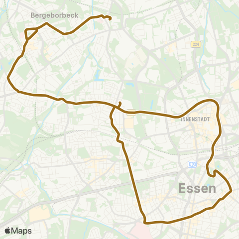 VRR Borbeck - Helenenstr. - Essen Hbf Rüttenscheid - Helenenstr. map