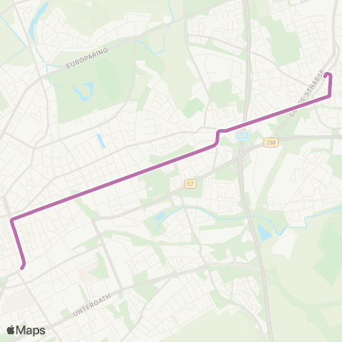 VRR Uerdingen - Bockum - Krefeld Hbf map