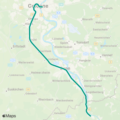 VRS Ahrbrück - Bad Neuenahr - Remagen - Bonn map