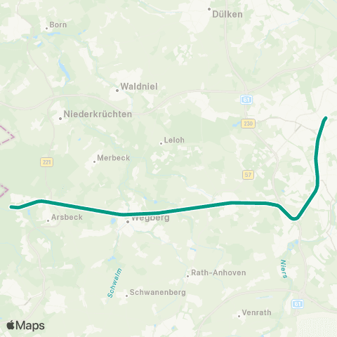 VRS Dalheim - Mönchengladbach map