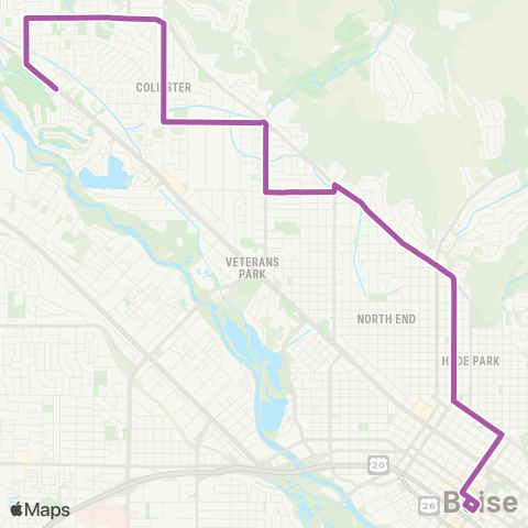 ValleyRide Hill Road map