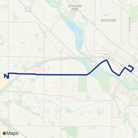 ValleyRide Emerald map