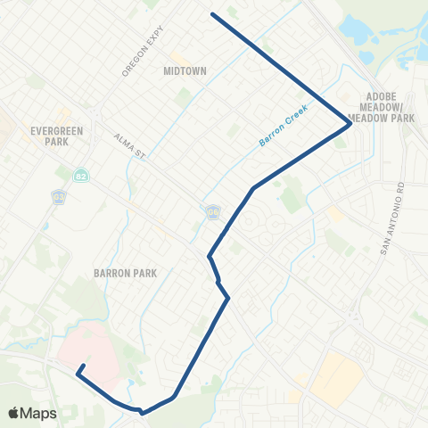 VTA Gunn HS - Louis & Fielding map