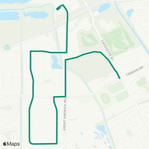 VTA North Santa Clara map