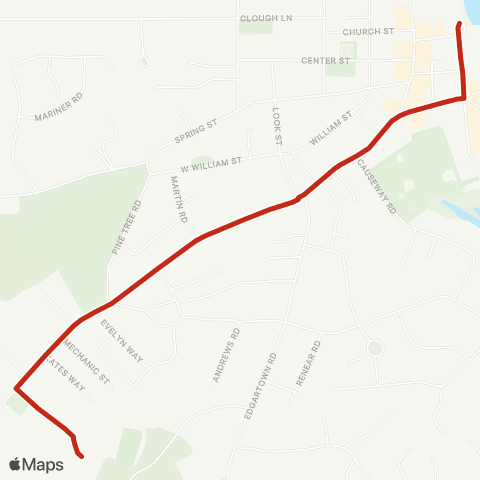 VTA Tisbury Park-and-Ride map