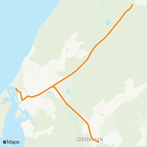 VTA Chilmark In-Town Route map