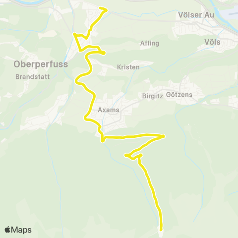 Verkehrsverbund Tirol Kematen i. T. - Axams - Axamer Lizum map