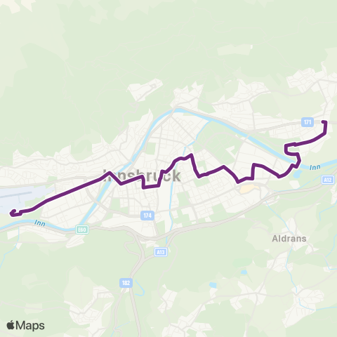 Verkehrsverbund Tirol Rum Bahnhof - Flughafen map