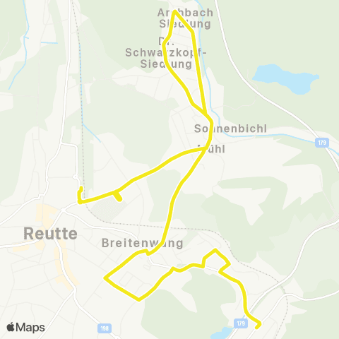 Verkehrsverbund Tirol Bad Kreckelmoos - Breitenwang - Reutte Bahnhof map