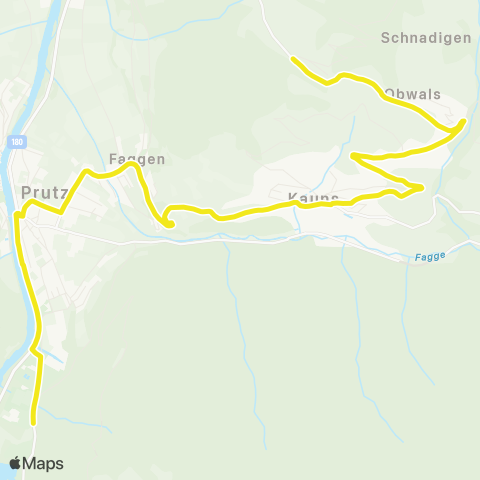 Verkehrsverbund Tirol Ried - Prutz - Kauns - Kaunerberg map