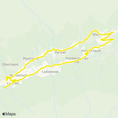 Verkehrsverbund Tirol Kappl: Holdernach - Langesthei - Dorf map
