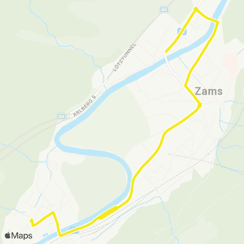 Verkehrsverbund Tirol Landeck - Zams map