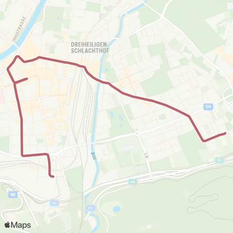 Verkehrsverbund Tirol Amras - Anichstraße / Rathausgalerien map