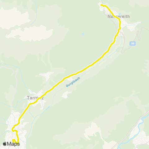 Verkehrsverbund Tirol Nassereith - Tarrenz - Obtarrenz - Imst map